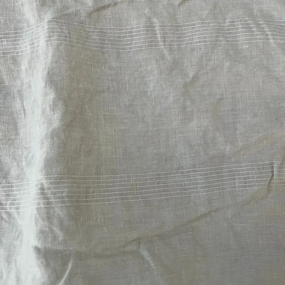 Thomas O'Brien Ivory Linen Fabric Shower Curtain 74